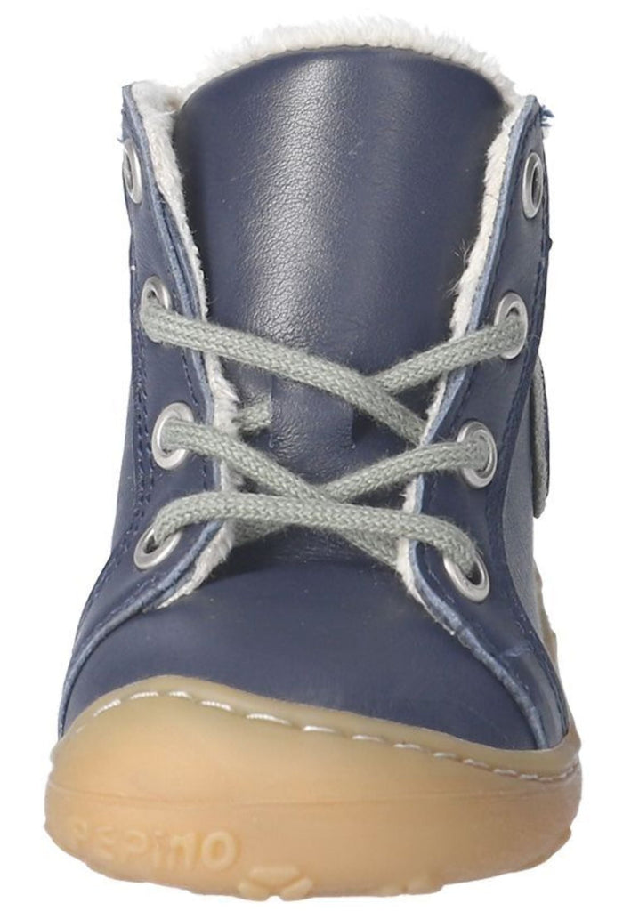 Pepino Halbschuhe Leder Blau Warmfutter