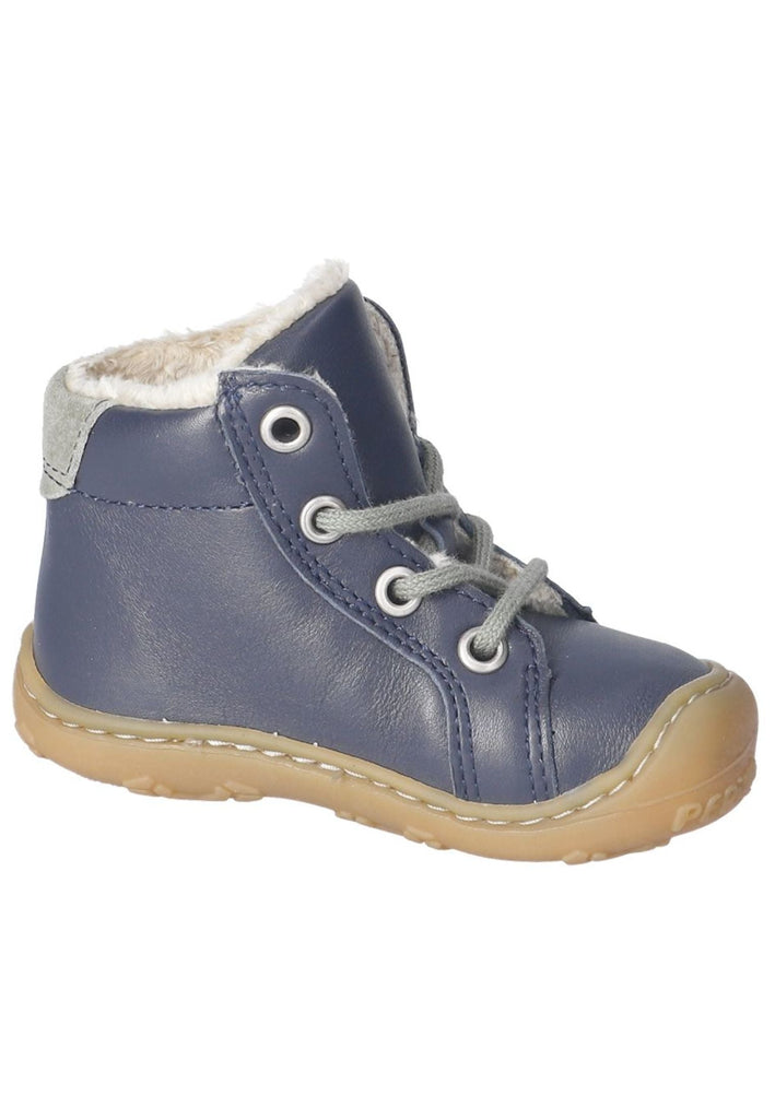 Pepino Halbschuhe Leder Blau Warmfutter