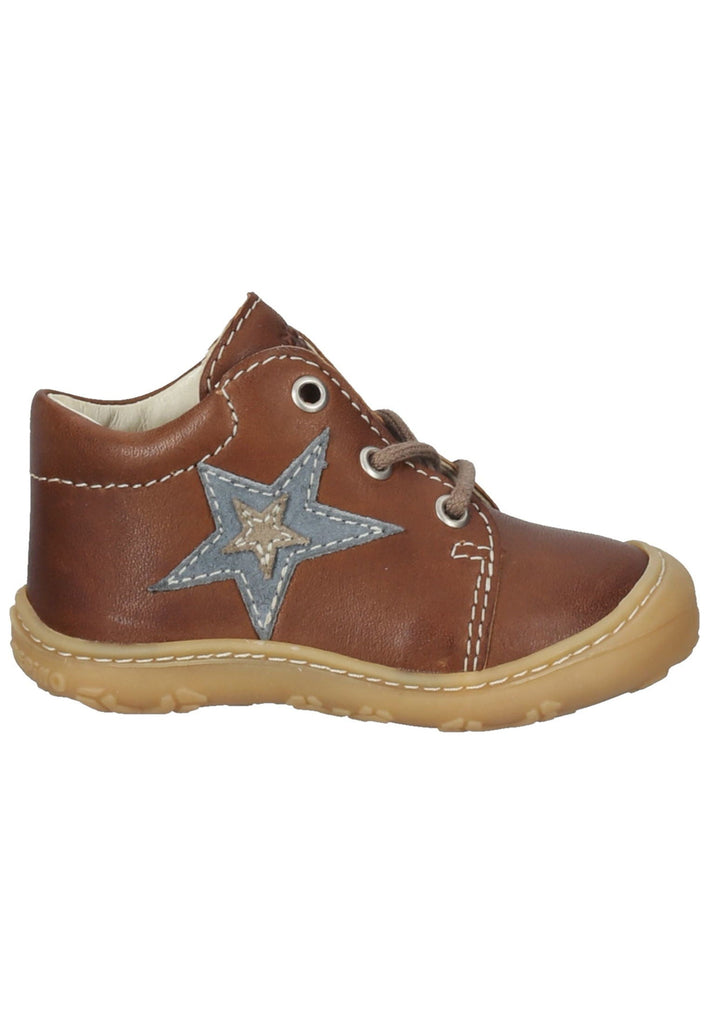 Pepino Halbschuhe Leder Cognac