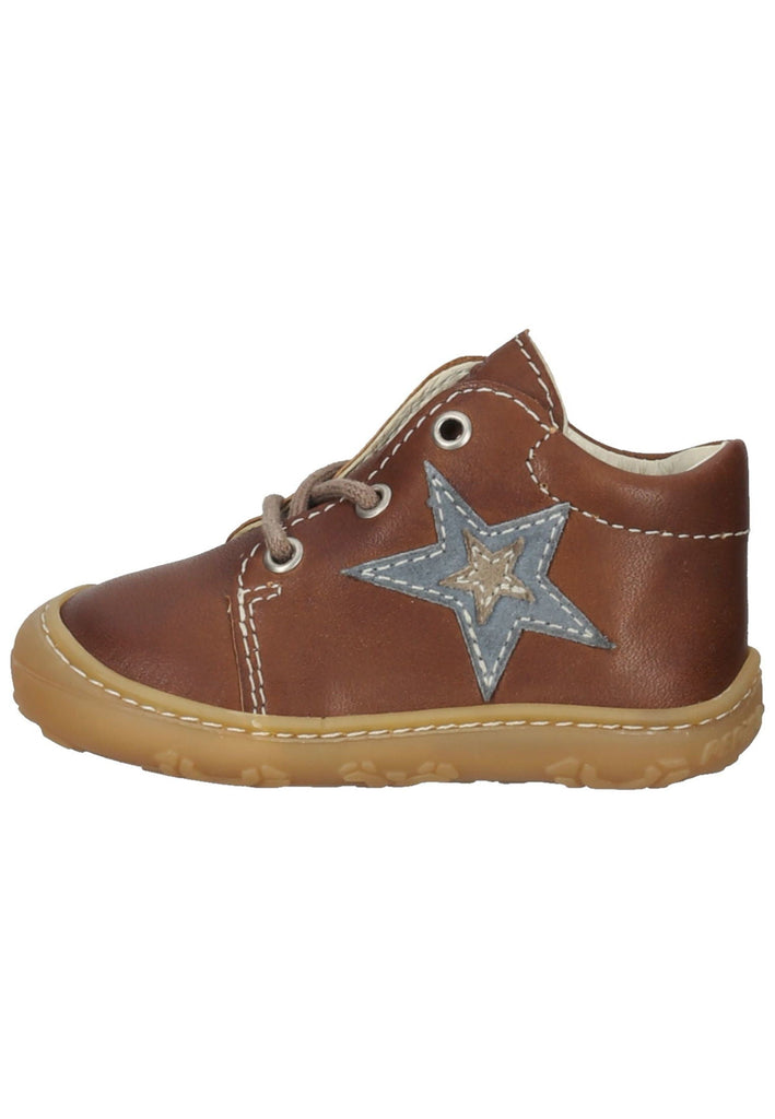 Pepino Halbschuhe Leder Cognac
