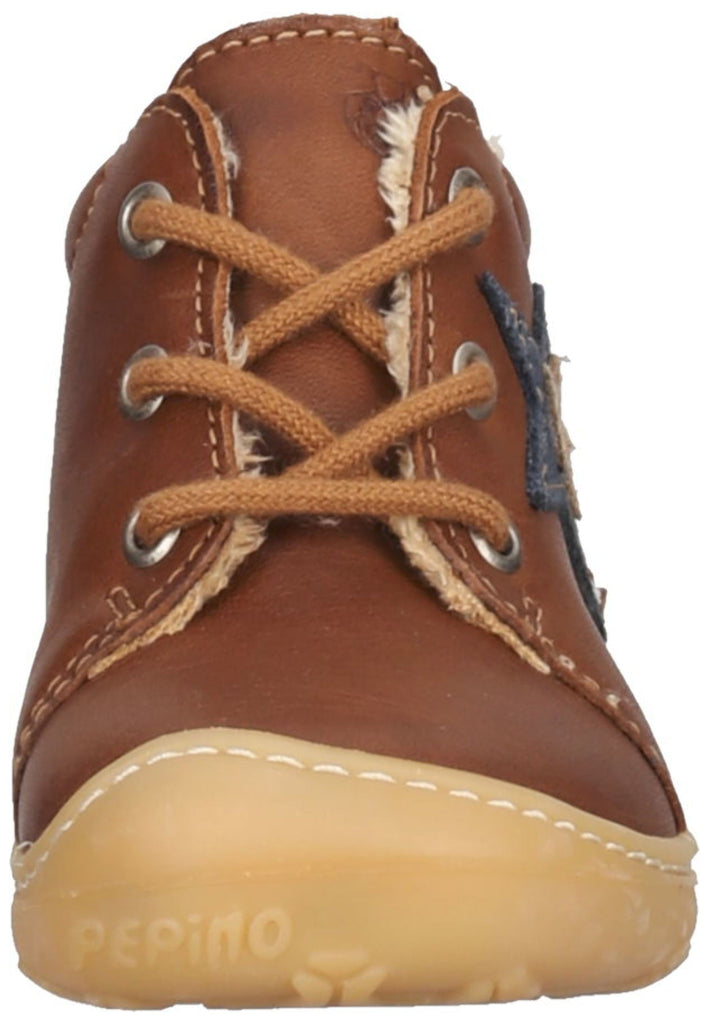 Pepino Halbschuhe Leder Cognac