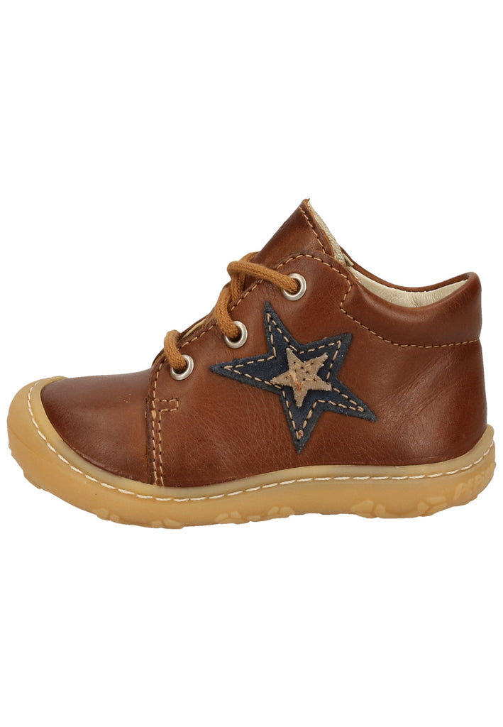 Pepino Halbschuhe Leder Cognac