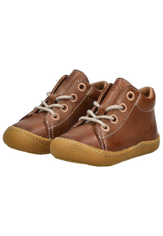 Pepino Halbschuhe Leder Cognac