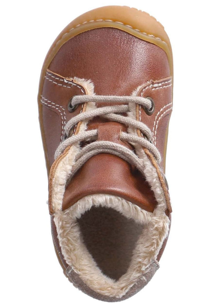 Pepino Halbschuhe Leder Cognac Warmfutter