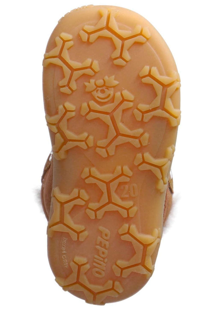 Pepino Halbschuhe Leder Curry Warmfutter