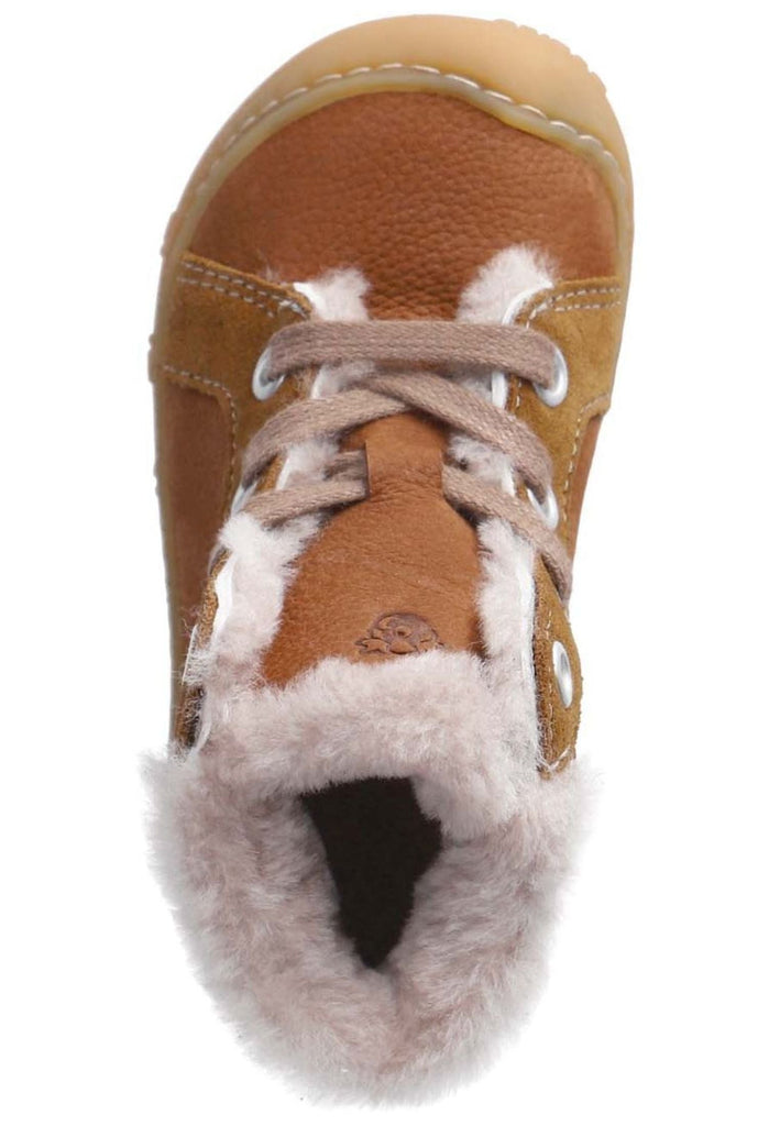 Pepino Halbschuhe Leder Curry Warmfutter