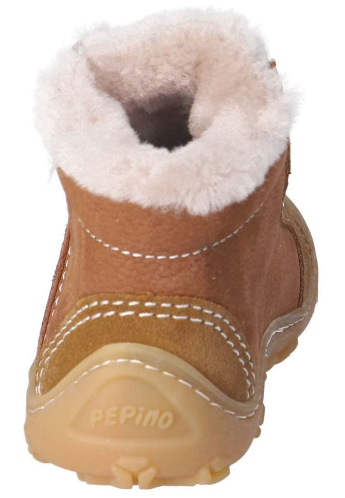 Pepino Halbschuhe Leder Curry Warmfutter