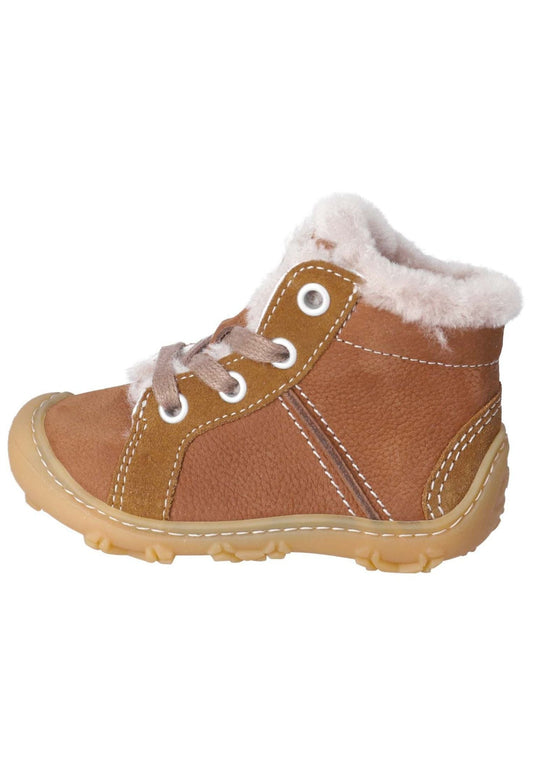 Pepino Halbschuhe Leder Curry Warmfutter
