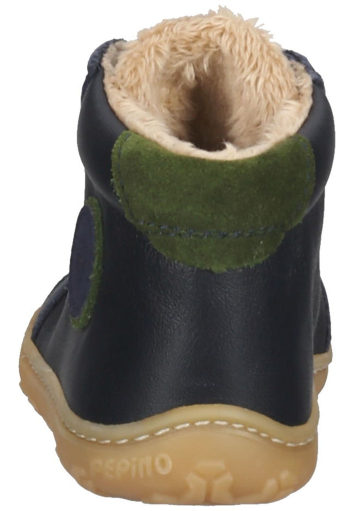 Pepino Halbschuhe Leder Dunkelblau Warmfutter