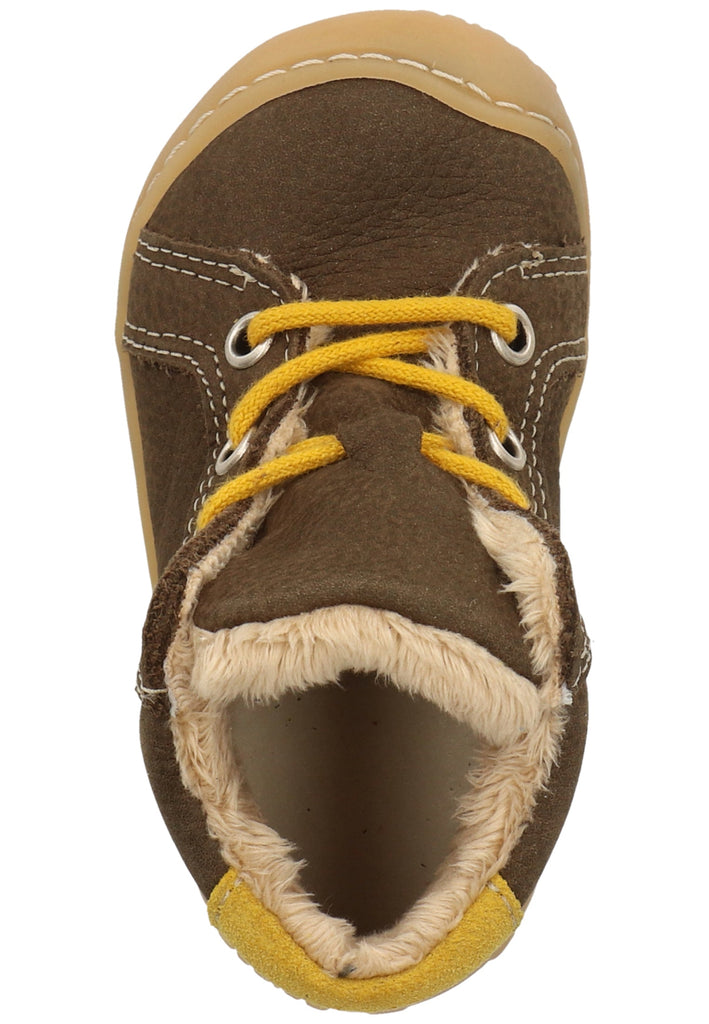 Pepino Halbschuhe Leder Dunkelbraun Warmfutter