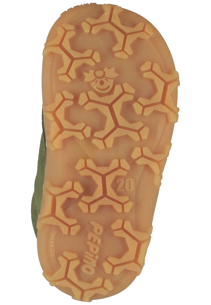 Pepino Halbschuhe Leder Dunkelgrün Warmfutter