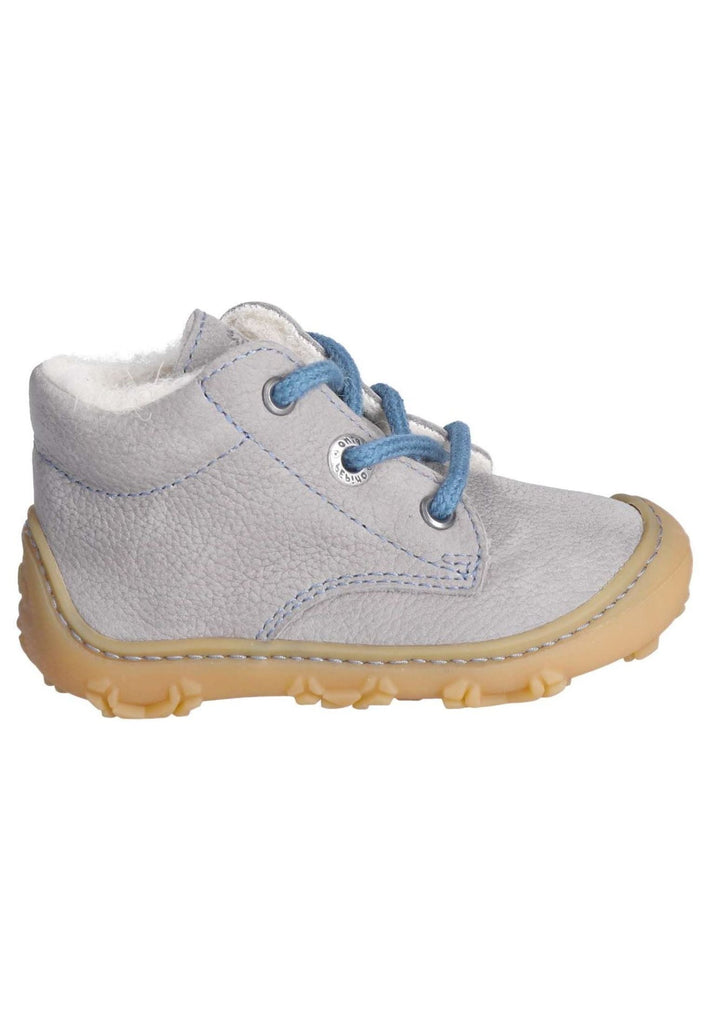 Pepino Halbschuhe Leder Grau/Blau Warmfutter