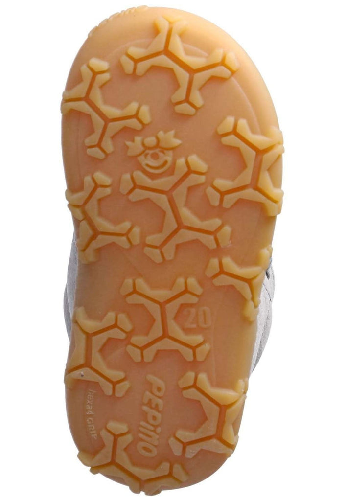 Pepino Halbschuhe Leder Grau/Blau Warmfutter