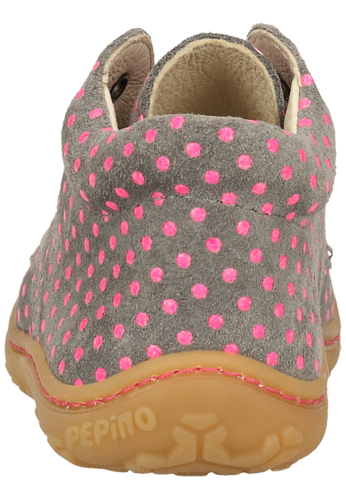 Pepino Halbschuhe Leder Grau/Rosa