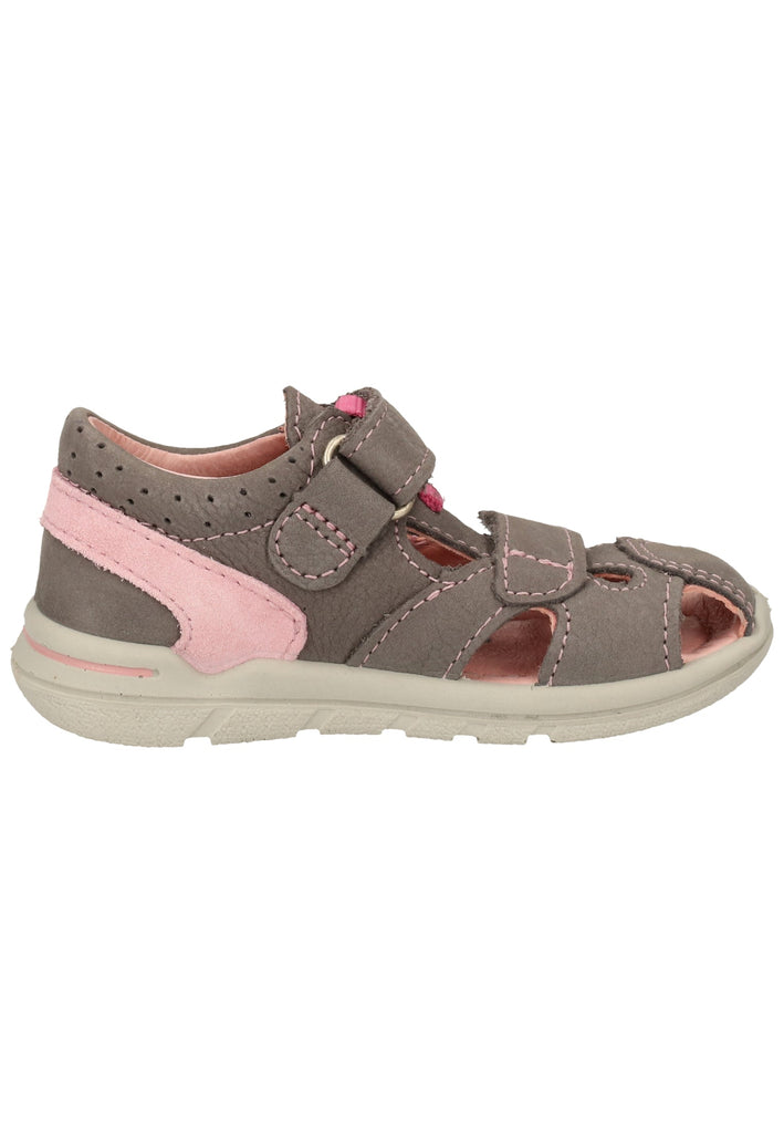 Pepino Halbschuhe Leder Grau/Rosa