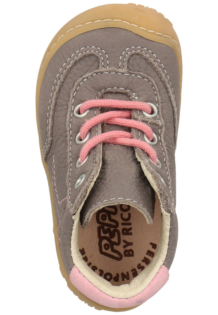 Pepino Halbschuhe Leder Grau/Rosa