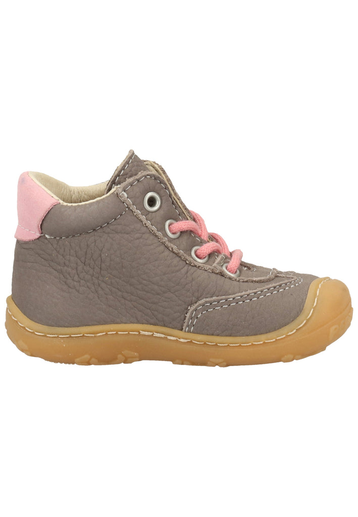 Pepino Halbschuhe Leder Grau/Rosa