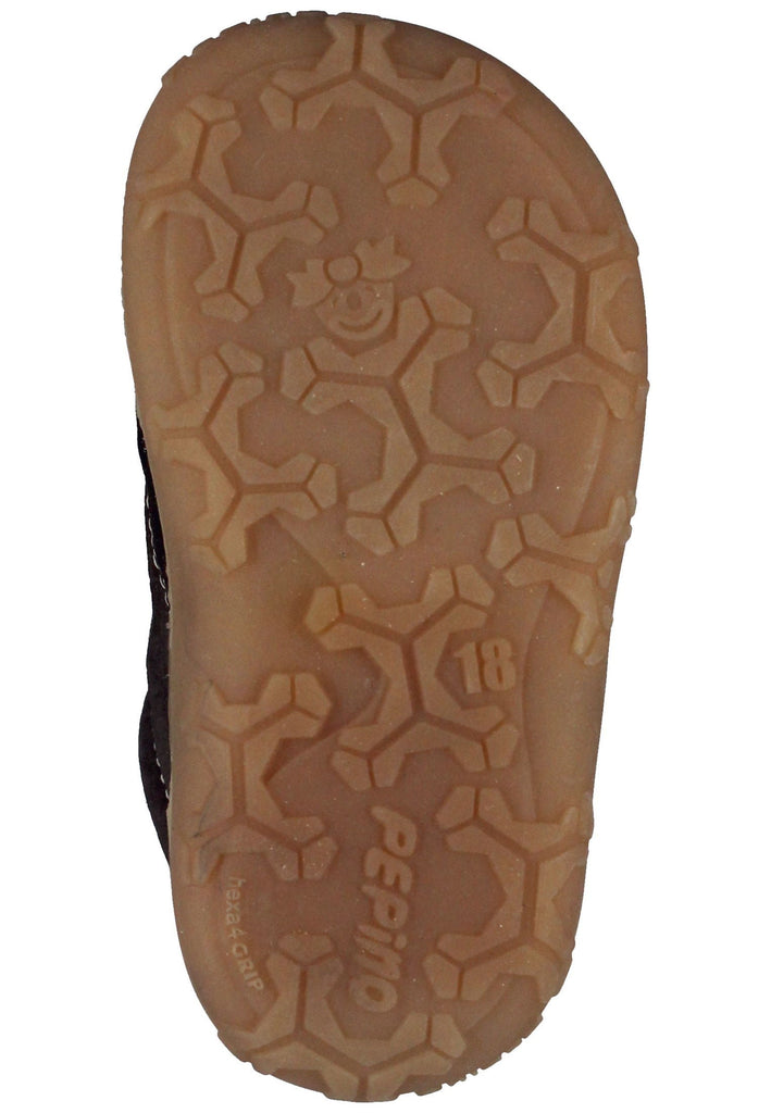 Pepino Halbschuhe Leder Marrone Warmfutter