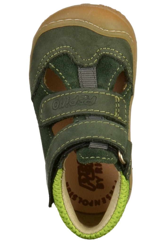 Pepino Halbschuhe Leder Oliv