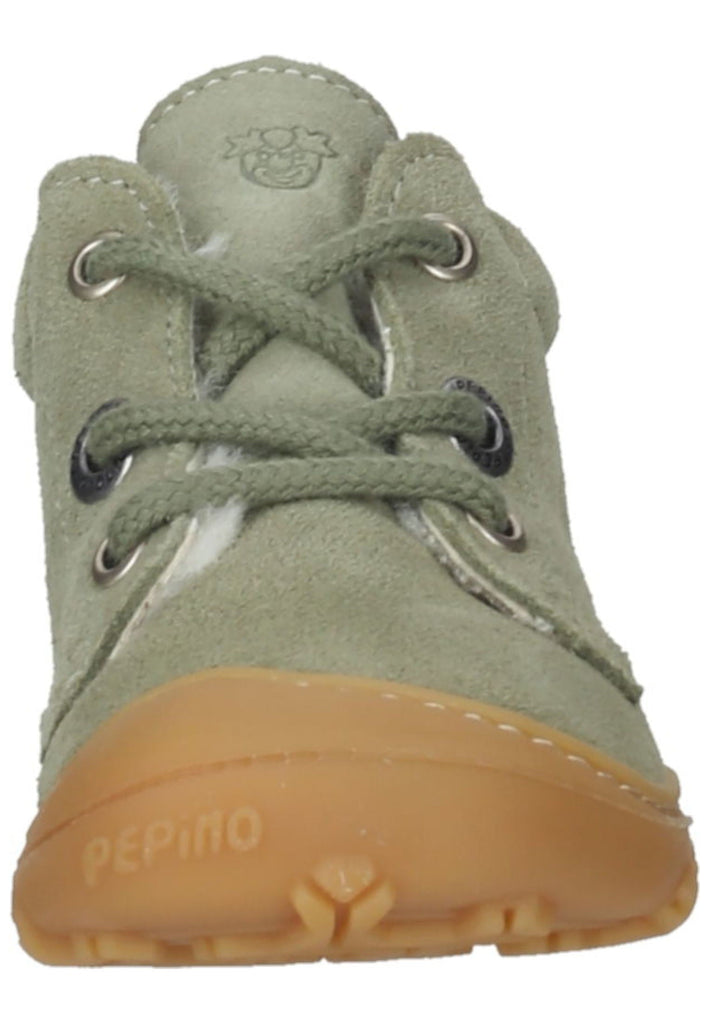 Pepino Halbschuhe Leder Olive Warmfutter