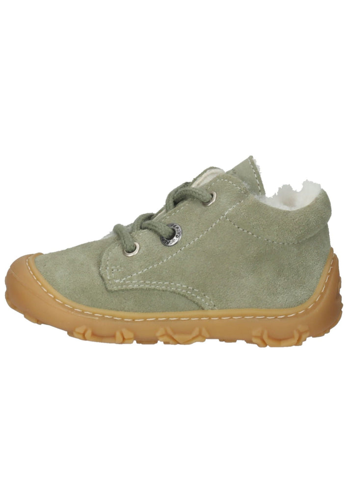 Pepino Halbschuhe Leder Olive Warmfutter