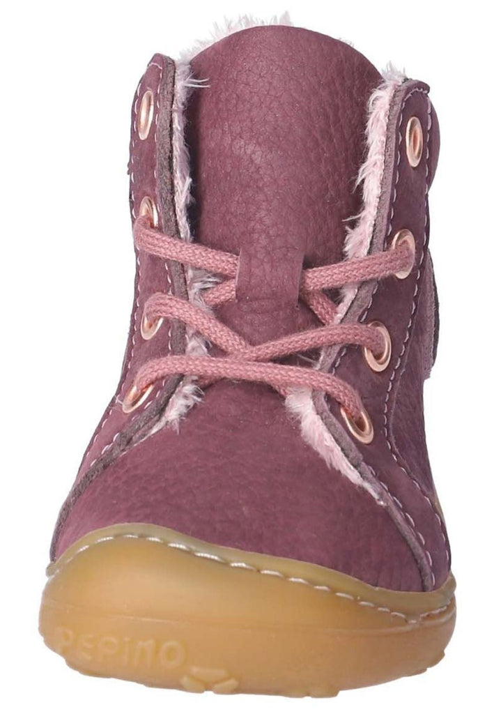 Pepino Halbschuhe Leder Pflaume Warmfutter