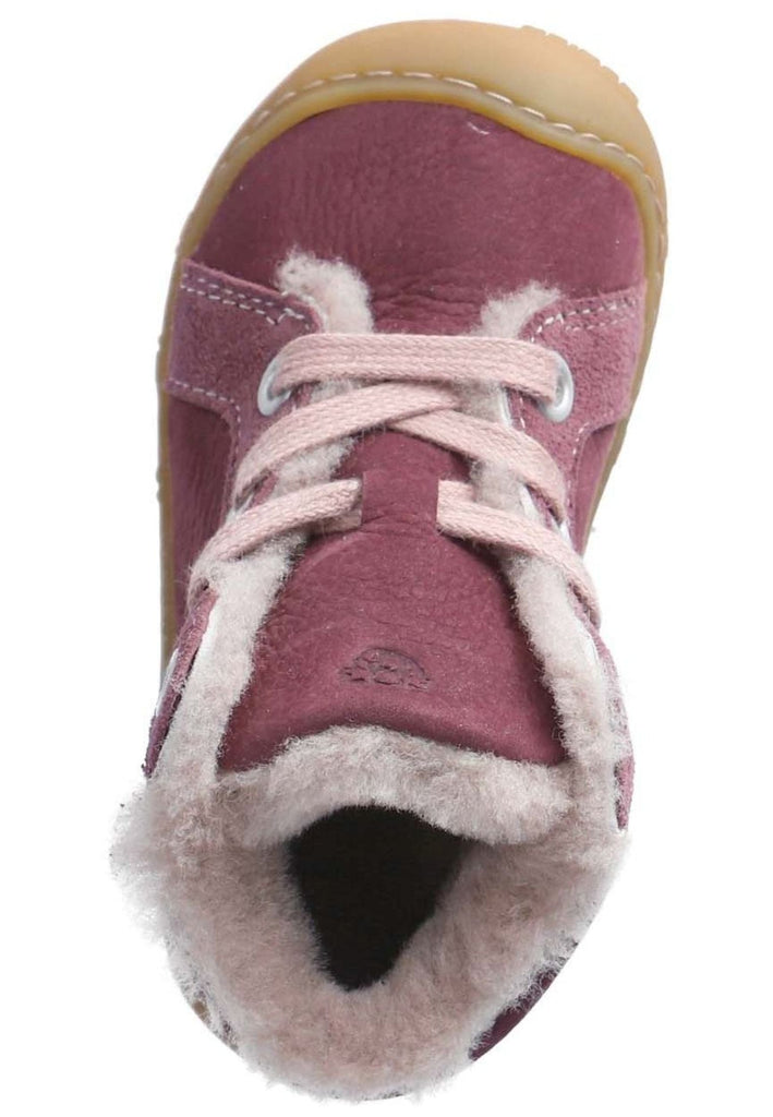 Pepino Halbschuhe Leder Pflaume Warmfutter