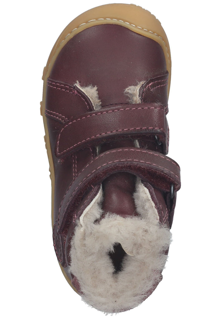 Pepino Halbschuhe Leder Pflaume Warmfutter