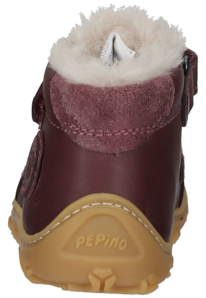 Pepino Halbschuhe Leder Pflaume Warmfutter