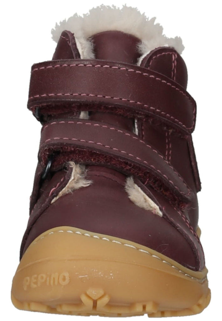 Pepino Halbschuhe Leder Pflaume Warmfutter