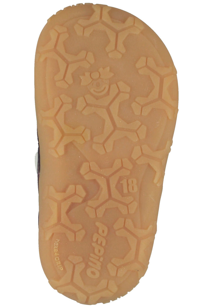 Pepino Halbschuhe Leder Pflaume Warmfutter