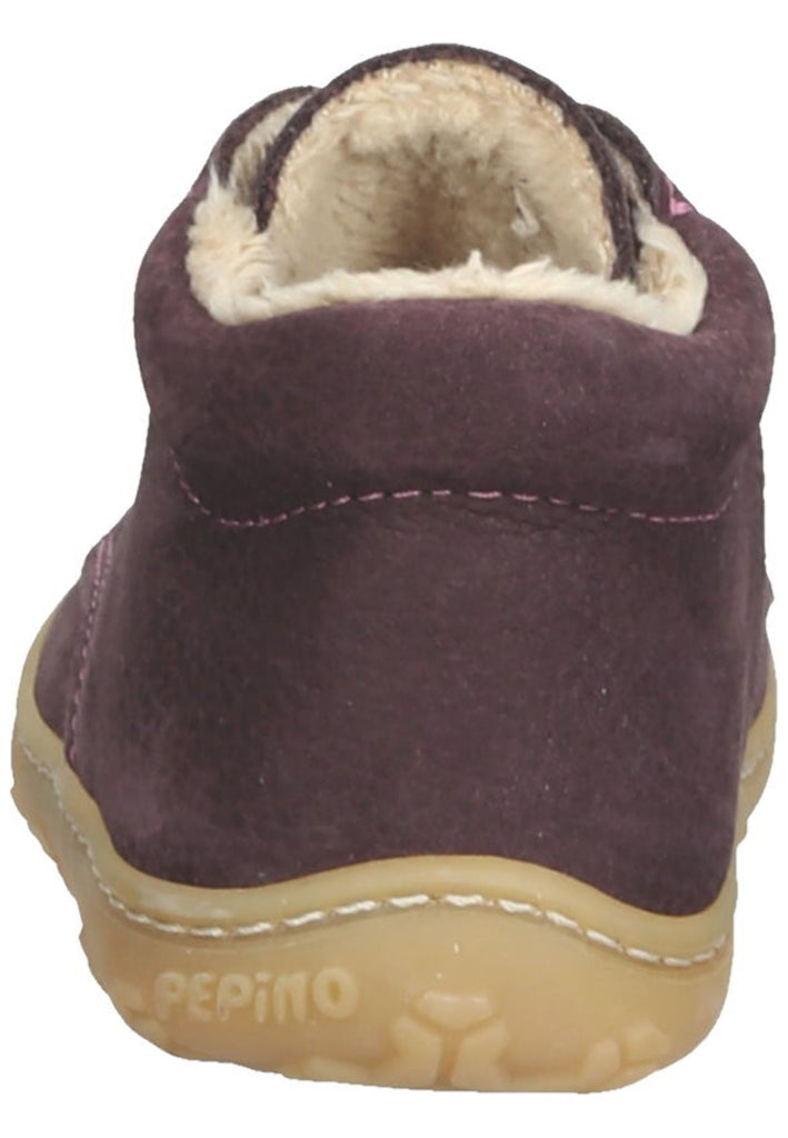 Pepino Halbschuhe Leder Pflaume Warmfutter
