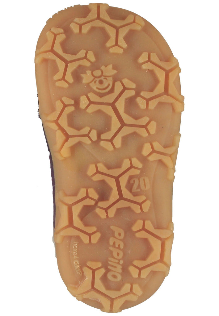 Pepino Halbschuhe Leder Pflaume Warmfutter