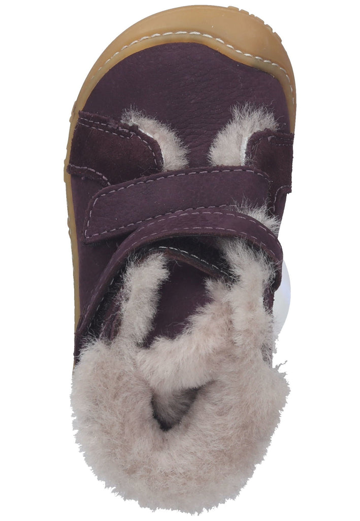 Pepino Halbschuhe Leder Pflaume Warmfutter