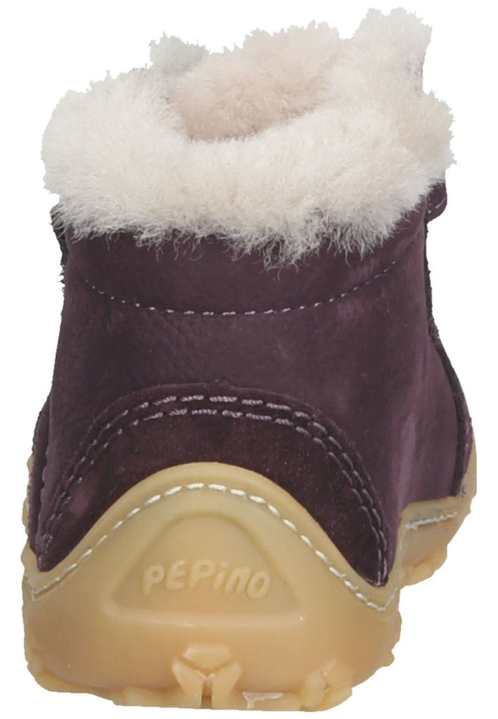 Pepino Halbschuhe Leder Pflaume Warmfutter