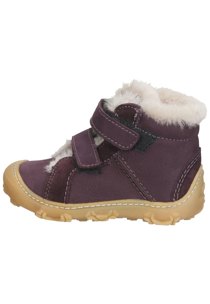 Pepino Halbschuhe Leder Pflaume Warmfutter