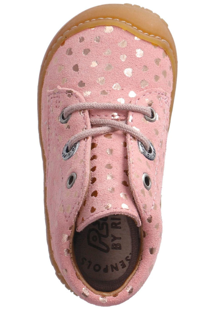 Pepino Halbschuhe Leder Rosa/Silber