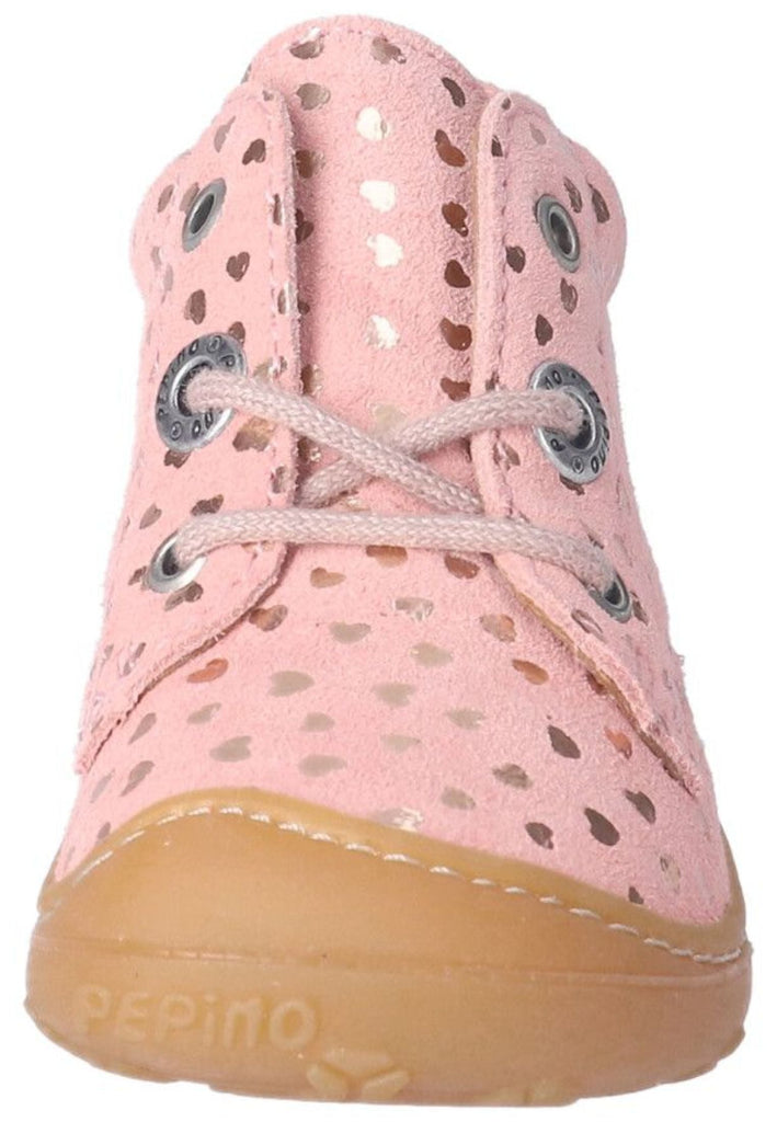 Pepino Halbschuhe Leder Rosa/Silber