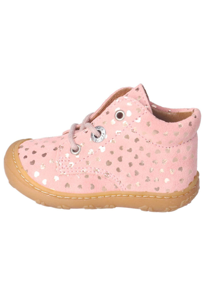 Pepino Halbschuhe Leder Rosa/Silber