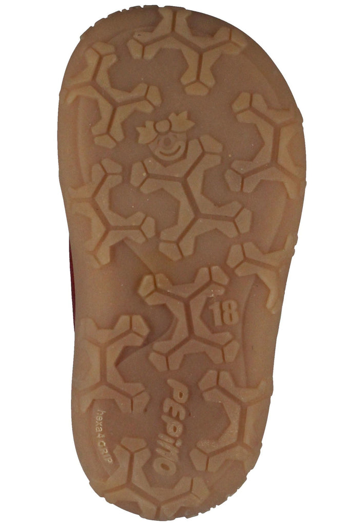 Pepino Halbschuhe Leder Rot Warmfutter