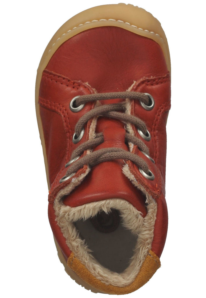 Pepino Halbschuhe Leder Rot Warmfutter