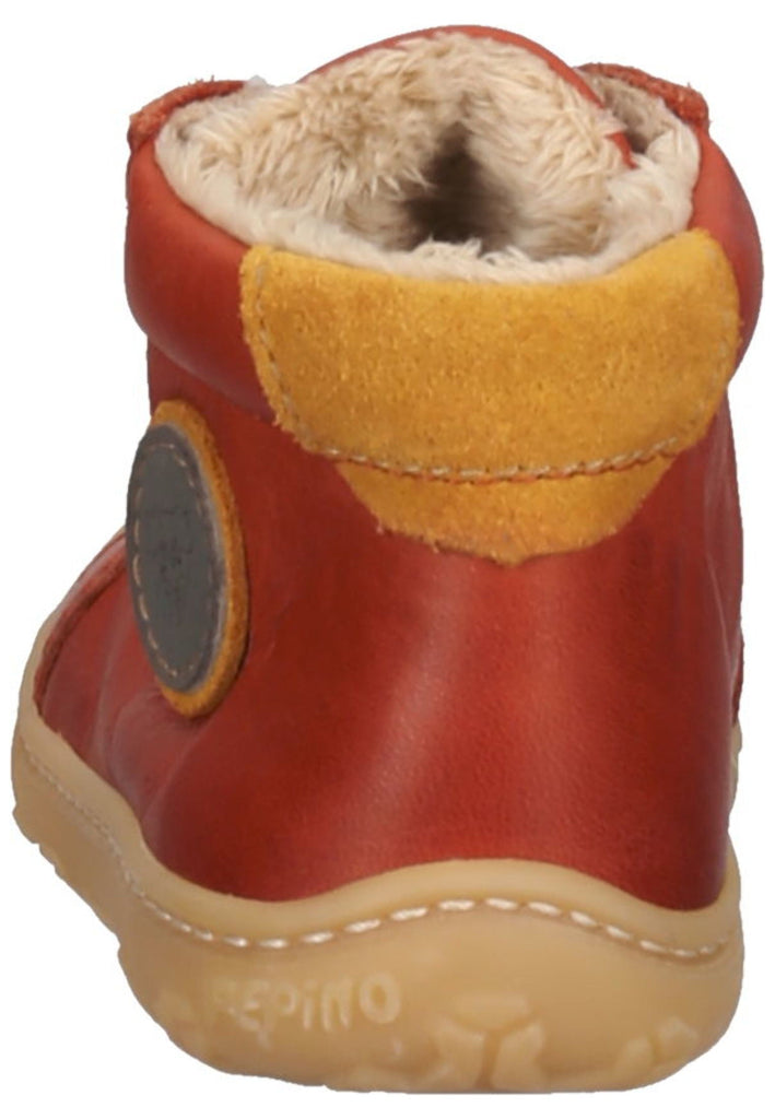 Pepino Halbschuhe Leder Rot Warmfutter