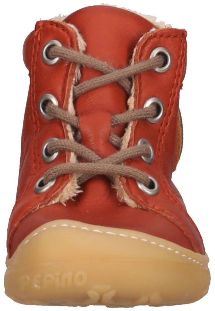 Pepino Halbschuhe Leder Rot Warmfutter
