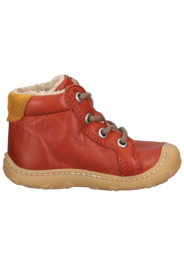 Pepino Halbschuhe Leder Rot Warmfutter