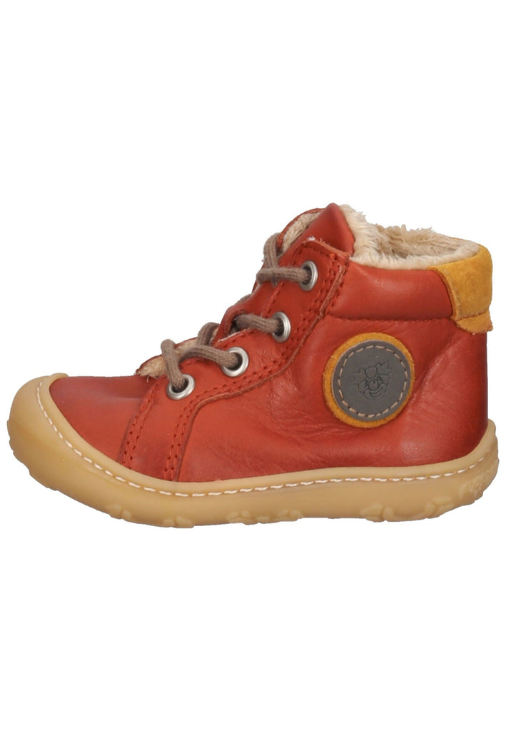Pepino Halbschuhe Leder Rot Warmfutter