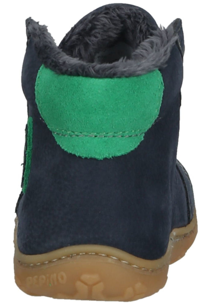 Pepino Halbschuhe Leder/Synthetik Blau/Grün Warmfutter