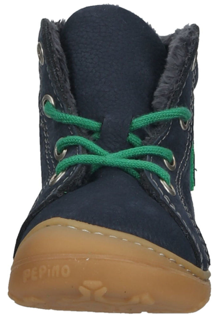 Pepino Halbschuhe Leder/Synthetik Blau/Grün Warmfutter