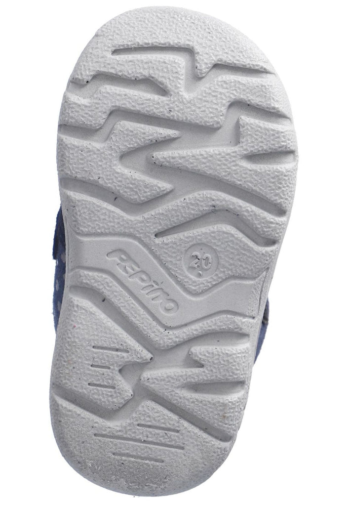 Pepino Halbschuhe Leder/Synthetik Blau Warmfutter