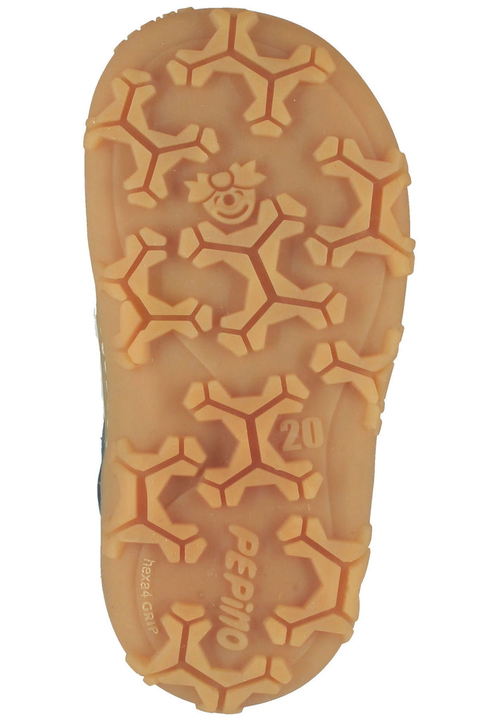 Pepino Halbschuhe Leder/Synthetik Mittelblau Warmfutter