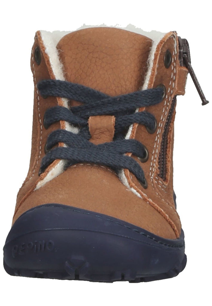 Pepino Halbschuhe Leder/Synthetik Nougat Warmfutter